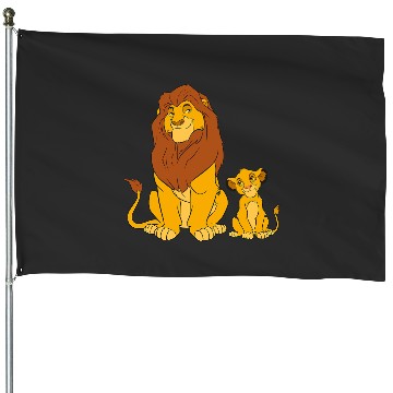 Discover Disney The Lion King Young Simba and Mufasa House Flags