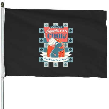Discover Disney Pixar Ratatouille Remy Anyone Can Cook Poster House Flags