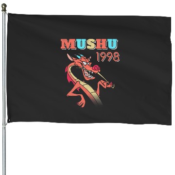 Discover Disney Mulan Mushu 1998 Cool Dragon House Flags