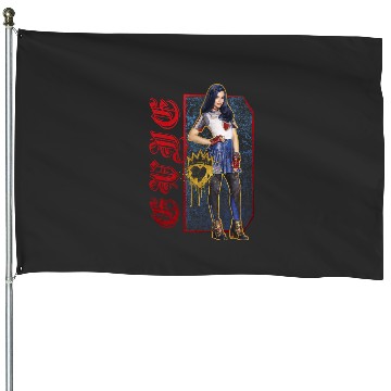Discover Disney Descendants 2 Evie Paint Drip Poster House Flags