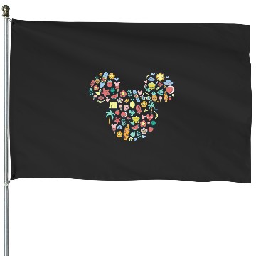 Discover Disney Mickey Mouse Icon Summer Fun House Flags
