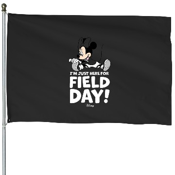 Discover Disney - Mickey Just Here For Field Day House Flags