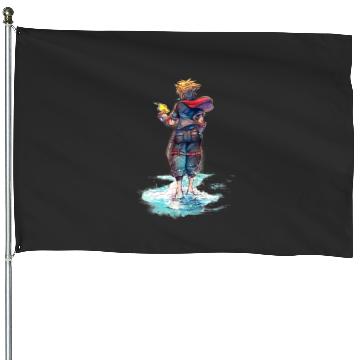 Discover Disney Kingdom Hearts Sora Keyblade Hero Faded Starfish House Flags
