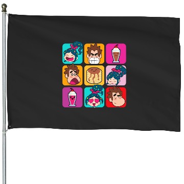 Discover Disney Wreck-It Ralph Vanellope Ralph & Desserts Panels House Flags