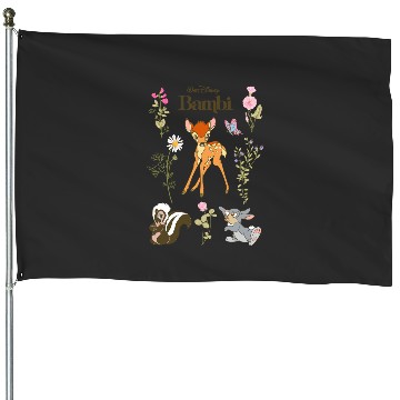 Discover Disney Bambi And Friends Flower Thumper Big Chest Logo House Flags