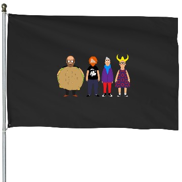 Discover Bobs Burgers Phish by Custeez House Flags