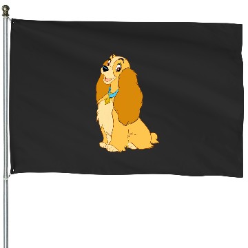 Discover Disney Lady and the Tramp Lady House Flags