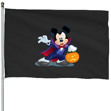 Discover Disney Halloween Mickey Mouse Vampire House Flags