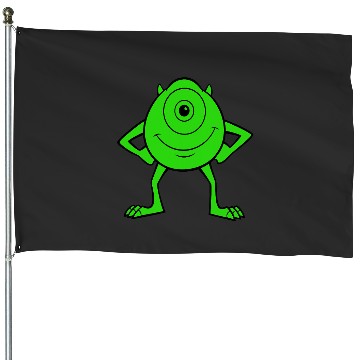 Discover Disney Pixarss Monsters Inc. Mike Wazowski Cyclops Retro House Flags