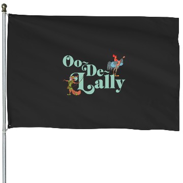 Discover Disney Robin Hood Oo-De-Lally Iconic Quote Chest Text Logo House Flags
