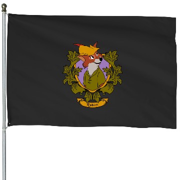 Discover Disney Robin Hood Robin  Floral Portrait House Flags