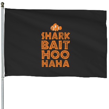 Discover Disney Pixar Finding Nemo Shark Bait Hoo Haa Distressed Logo House Flags