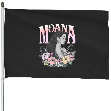 Discover Disney Moana Cute Spring Time Moana Big Chest Portrait Frame House Flags