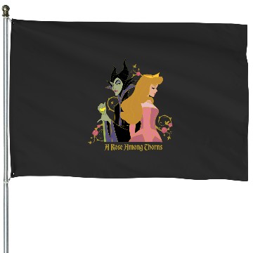 Discover Disney Princess Sleeping Beauty Maleficent Rose Among Thorns House Flags