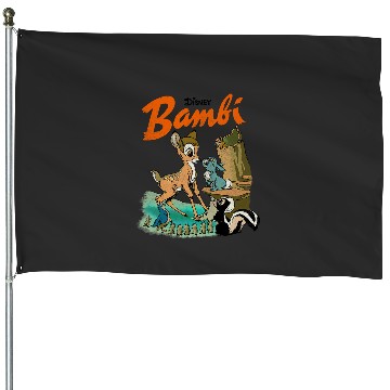 Discover Disney Bambi  Group Poster House Flags