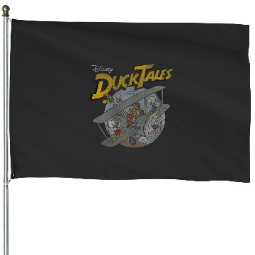 Discover Disney DuckTales Ducks On Airplane Distressed Portrait House Flags
