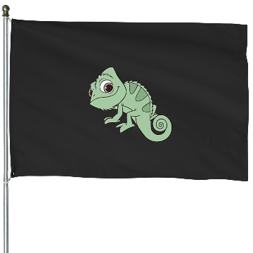 Discover Disney Tangled Pascal Cute Pose Left Chest Pocket Logo House Flags