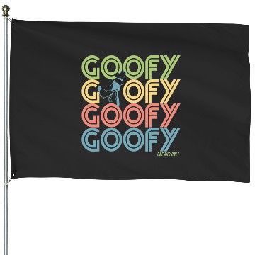 Discover Disney Goofy Retro Name Stack House Flags