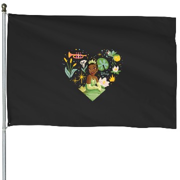 Discover Disney Princess - Tiana Nature Heart House Flags