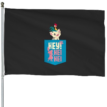 Discover womens disney moana pua hey hei hei House Flags