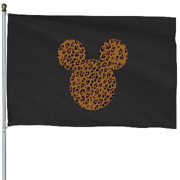 Discover Disney Mickey And Friends Mickey Mouse Cheetah Print House Flags