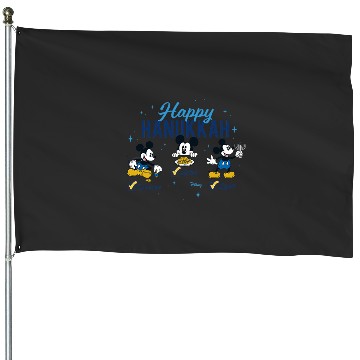 Discover Disney - Mickey Happy Hanukkah 1 House Flags