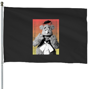 Discover Disney The Muppets Silly Fozzie Bear Distressed Big Portrait House Flags