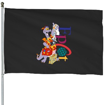 Discover Disney Figment Epcot House Flags