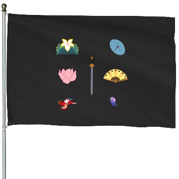 Discover Samurai Warrior  : Disney Mulan Anime Mushu, Mulan and Mushu House Flags