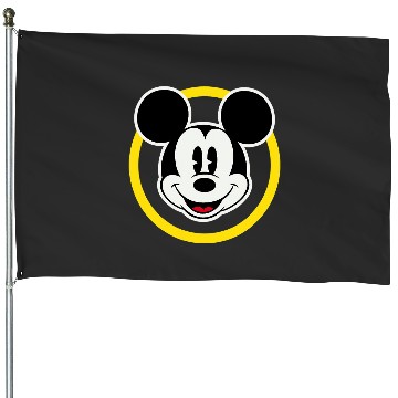 Discover Amazonss Essentials Disney Smiling Mickey in Yellow Circle House Flags