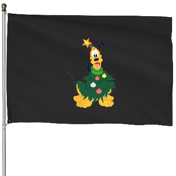 Discover Disney Pluto Holiday Christmas Tree Costume Corner Art House Flags
