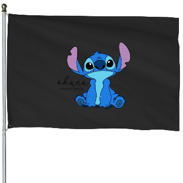 Discover Ohana means Family Sticker, Stitch Eras Tour , Stitch Shirt, Disney Land Lilo and Stitch House Flags