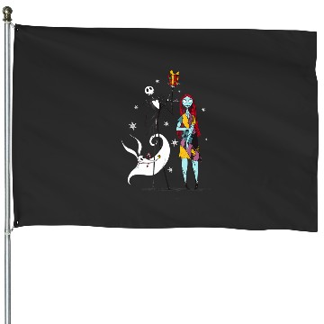 Discover disney nightmare bee christmas House Flags