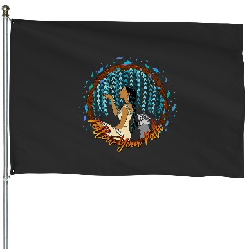 Discover Disney Pocahontas Follow Your Path Circle Text House Flags
