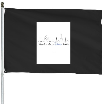 Discover Heartbeat of runDisney addict House Flags