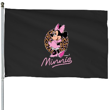 Discover Disney Minnie Leopard Print House Flags