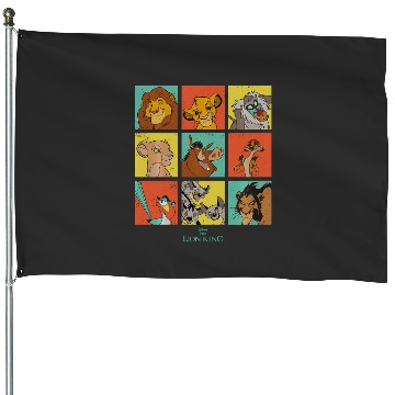 Discover Disney The Lion King Characters 90S Grid House Flags