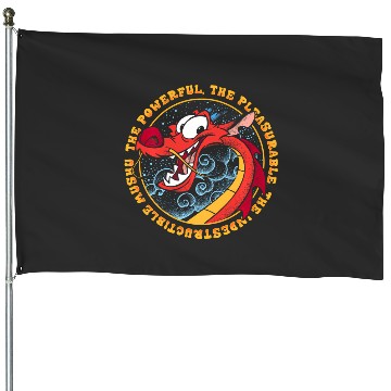 Discover Disney Mulan The All Powerful Mushu House Flags