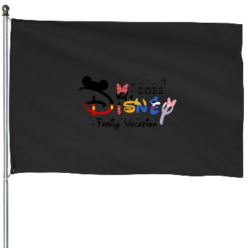 Discover Disneyy 2022 Family Vacation House Flags