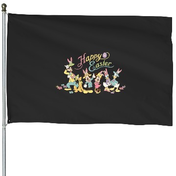 Discover Disney Mickey Mouse and Friends Bunny Ears Easter House Flags