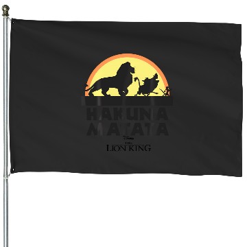 Discover Disney The Lion King Classic Logo Silhouette House Flags
