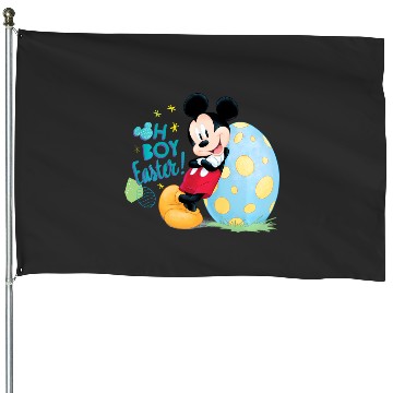 Discover Disney Mickey Oh Boy Easter House Flags