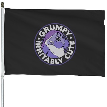 Discover Disney Snow White Grumpy Irritably Cute Graphic House Flags