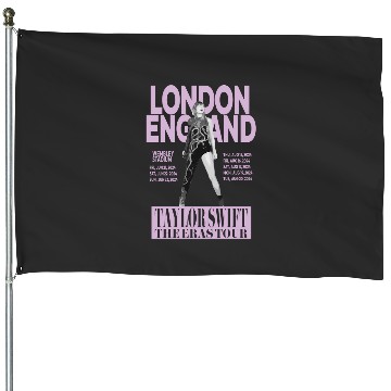 Discover swift eras tour london light purple House Flags