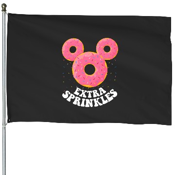 Discover Disney Mickey Mouse Donut Ears Extra Sprinkles House Flags