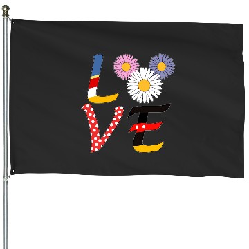 Discover Disney LOVE House Flags