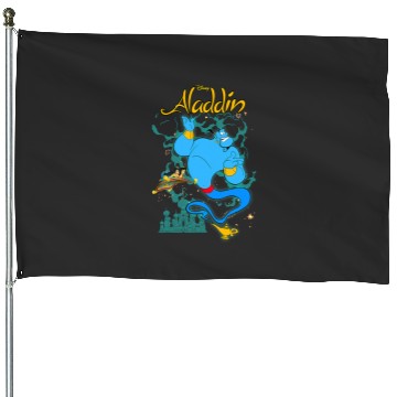 Discover Disney Aladdin Genies Magic Carpet Ride House Flags
