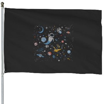 Discover Disney Pixar Wall-E Eve In Space House Flags
