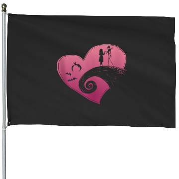 Discover Disney The Nightmare Before Christmas Jack and Sally Heart Tank Top House Flags
