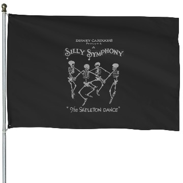 Discover Disney Silly Symphonies The Skeleton Dance Cartoon Logo House Flags